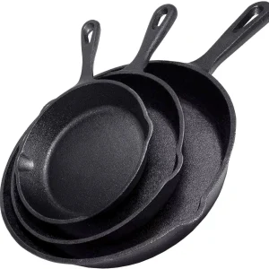 3PCS Cast Iron Skillet
