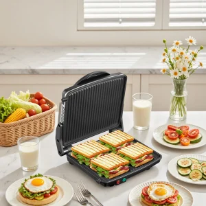 Stainless Steel Panini Press Sandwich Maker