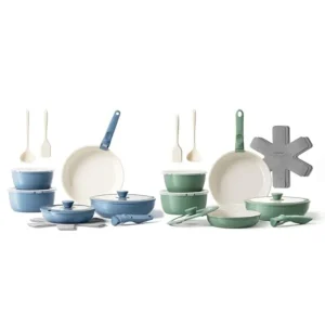 32pcs Ceramic Pots and Pans Set Non Stick