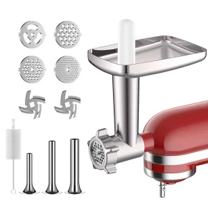 Metal Meat Grinder Attachment for KitchenAid Stand Mixer