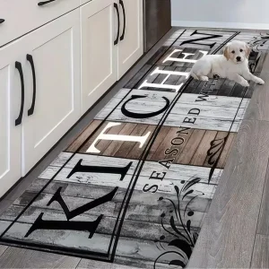 Square Kitchen Floor Mat Plush Comfortable Soft